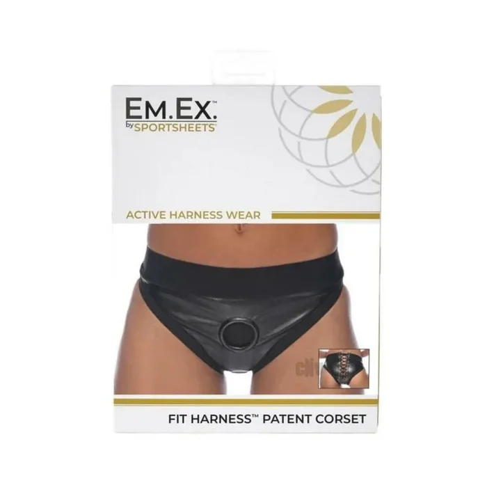 Em Ex Fit Harness Corset 2xlarge Black