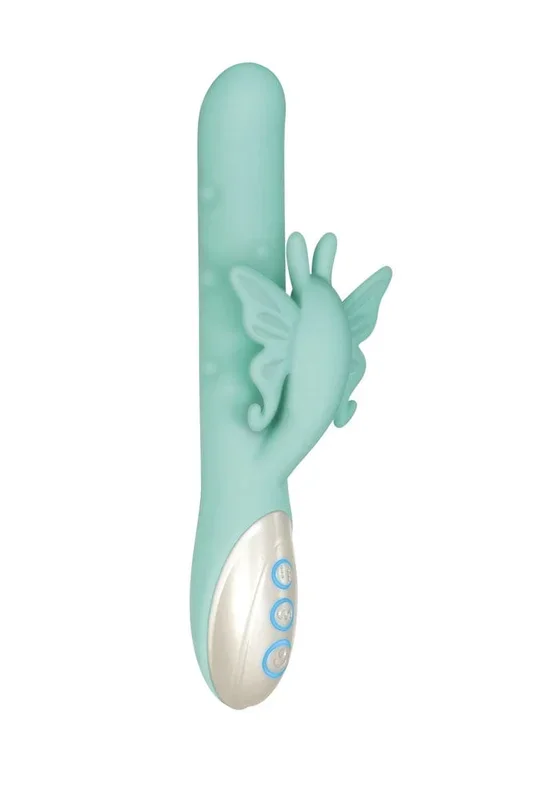 Evolved – Grand Beaded Butterfly Vibrator – Teal