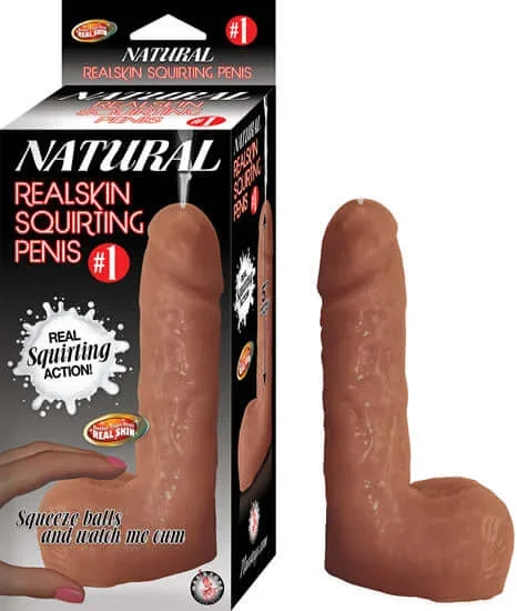 Experience Lifelike Pleasure with the Natural Realskin Squirting Penis No. 1