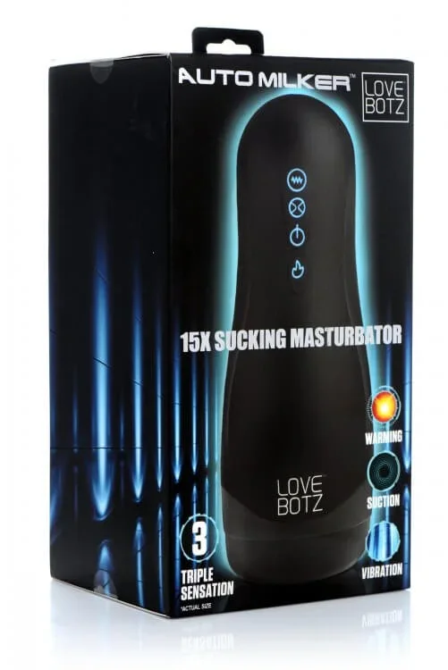 Experience Sensational Pleasure: Lovebotz Auto Milker 15X Sucking Male Masturbator