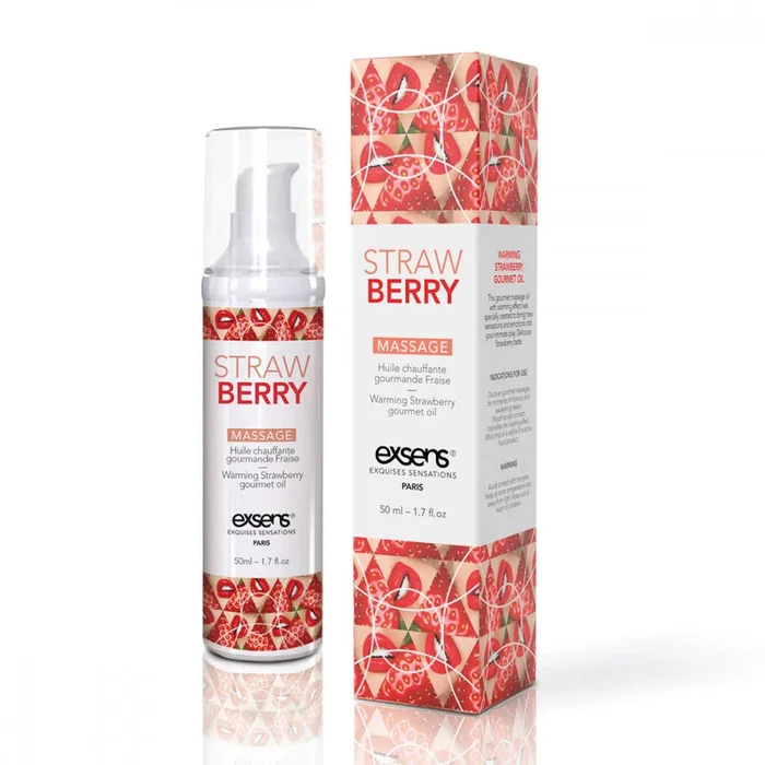 Exsens Warming Massage Oil Strawberry