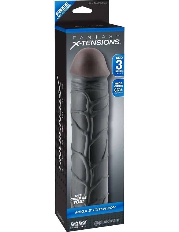 Fantasy X-Tensions Mega 3-Inch Extension – Instant Pleasure Enhancement