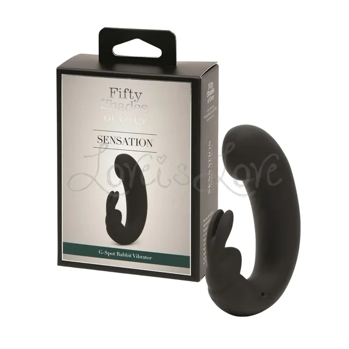 Fifty Shades of Grey Sensation Rechargeable G-Spot Rabbit Vibrator Black