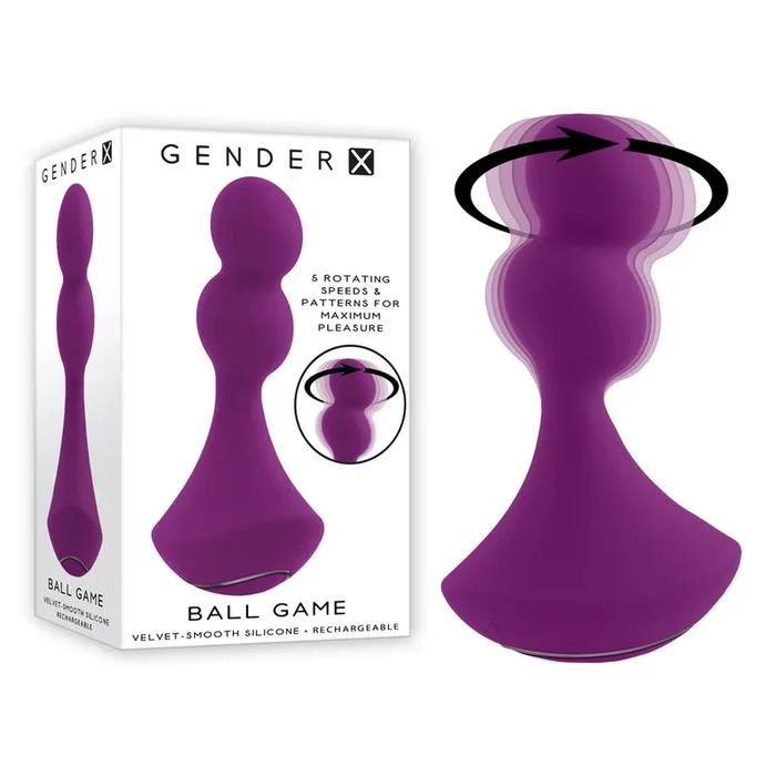 Gender X BALL GAME – Pink 13.5 cm USB Rechargeable Vibrating Butt Plug