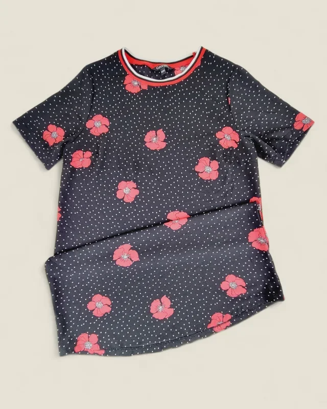 GEORGE POPPY DRESS LADIES MEDIUM PRE-LOVED