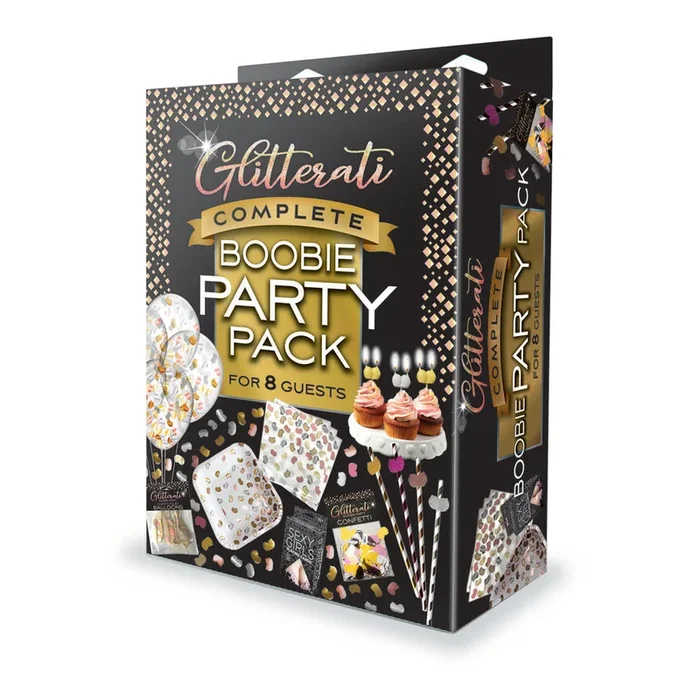 Glitterati Complete Boobie Party Pack – Party Set for 8 People
