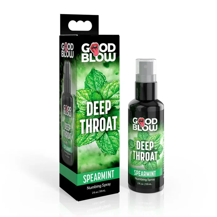 Good Blow Deep Throat Spray (Spearmint) – Spearmint Flavored Numbing Spray 59 ml