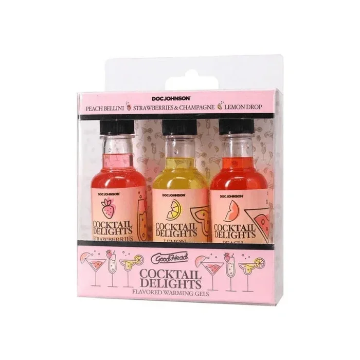 GoodHead Cocktail Delights Flavored Warming Lubricant 3 Pack