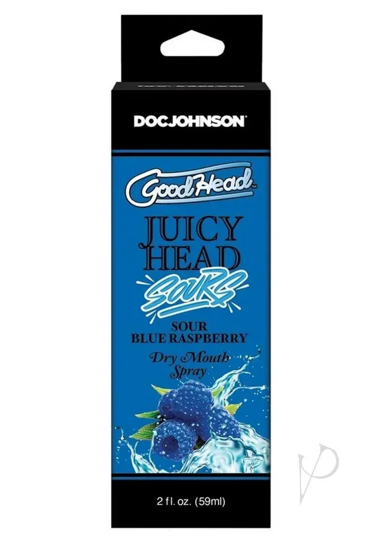 GoodHead Juicy Head Dry Mouth Spray – Sour Blue Raspberry 2 oz
