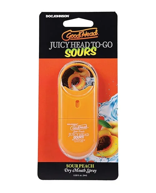 GoodHead Juicy Head Dry Mouth Spray To-Go – .30 oz Sour Peach