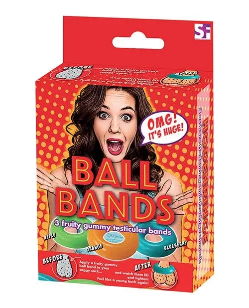 Gummy Ball Bands – 3 Pack Asst. Colors-flavors