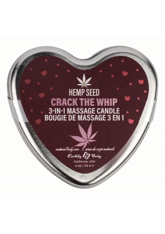 Hemp Seed 3-In-1 Valentines 2025 Massage Candle Crack The Whip