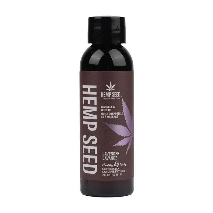 Hemp Seed Massage & Body Oil – Lavender Scented – 59 ml Bottle
