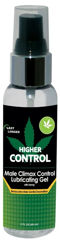 Higher Control Male Climax Control Lubricating Gel With Hemp