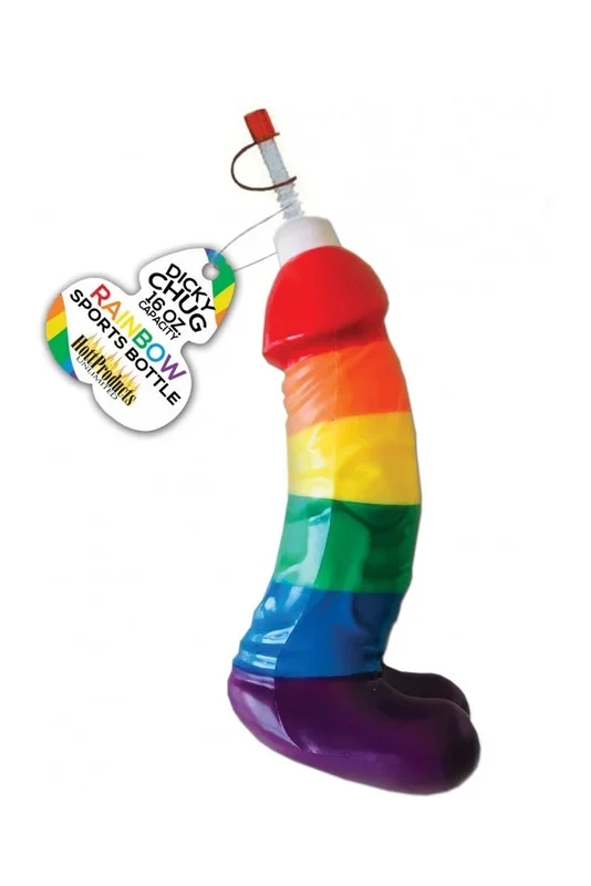 Hott Products – Dicky Chug Rainbow Sports Bottle – Rainbow