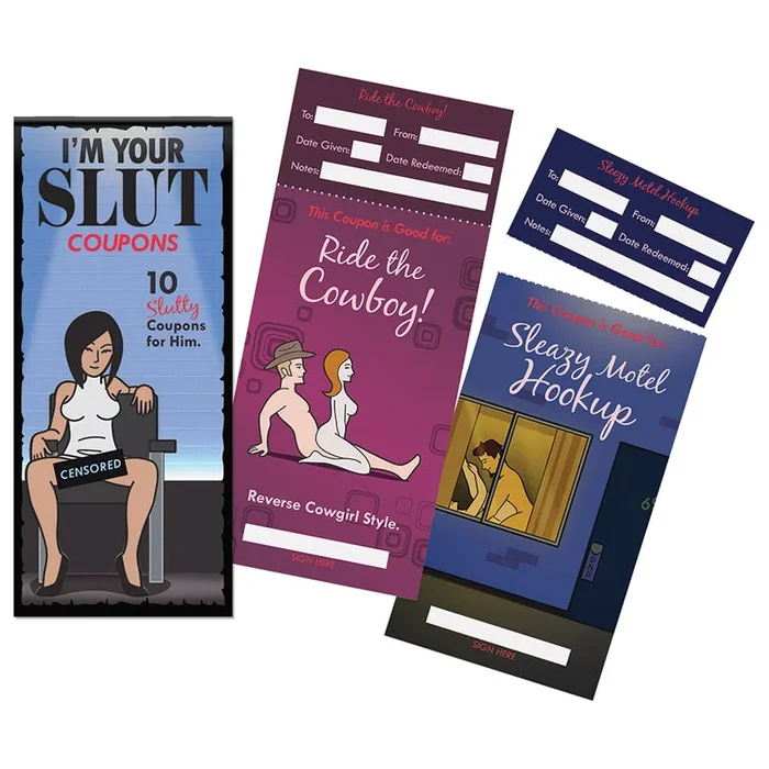 I’m Your Slut Coupons 10 Pack