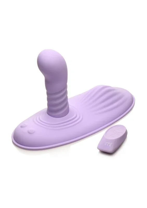 Inmi Thrust N Grind Thrusing and Vibrating Rechargeable Silicone Grinder Pad with Remote