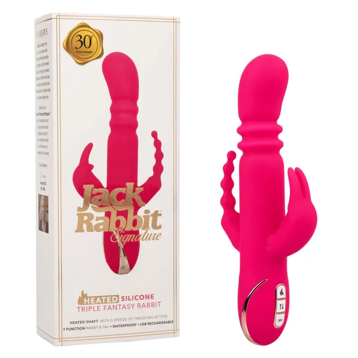 Jack Rabbit Signature Heated Triple Fantasy Rabbit Vibrator – 30th Anniversary Edition