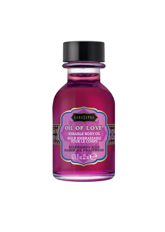 Kama Sutra Oil of Love Raspberry Kiss Warming Massage Oil