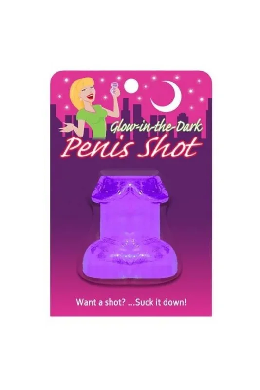 Kheper Games – Glowing Penis Shot Glass – Purple