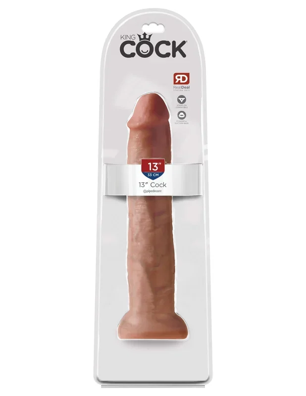 King Cock 13 inches Cock Tan Dildo Real Deal RD