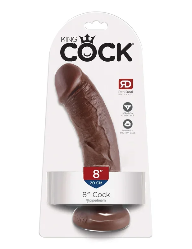 King Cock 8 Inches Cock Brown Real Deal RD: Where Fantasy Meets Reality
