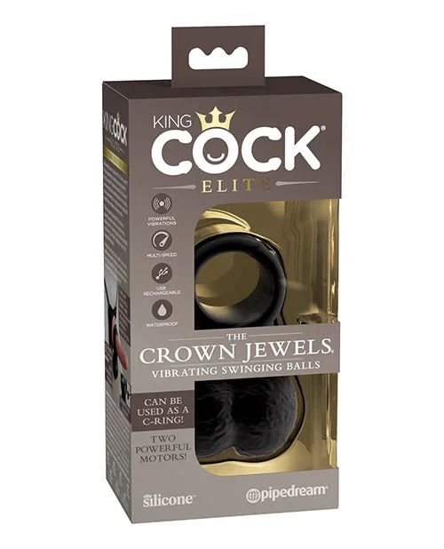 King Cock Elite The Crown Jewels Vibrating Swinging Balls