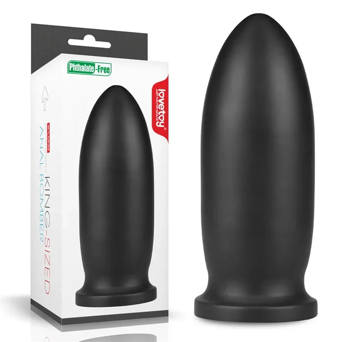 King Sized Anal Bomber – Black 23 cm (9”) Mega Anal Plug