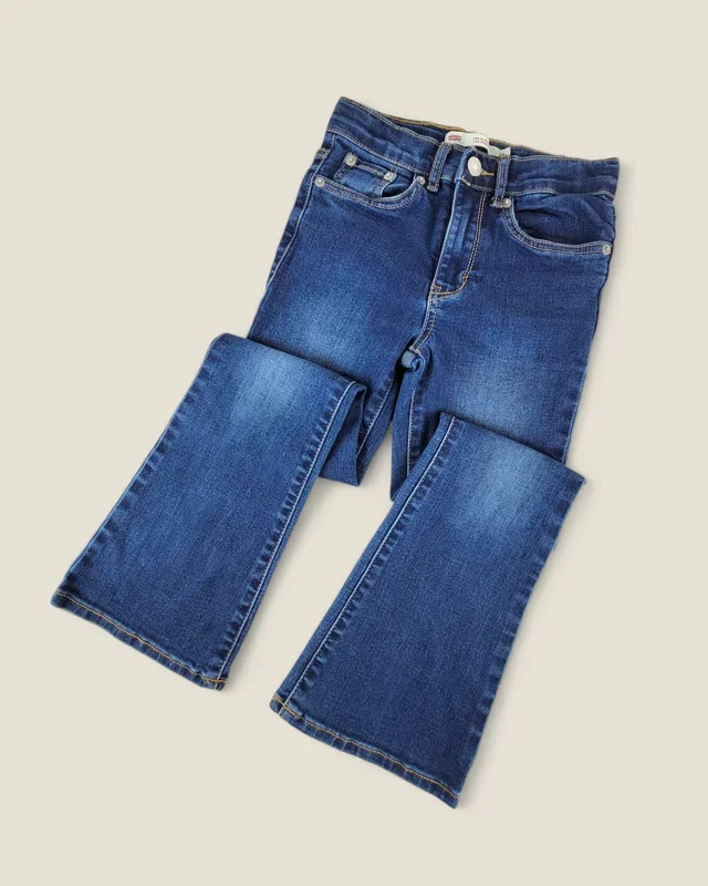 LEVIS FLARE JEANS GIRLS 7Y PRE-LOVED