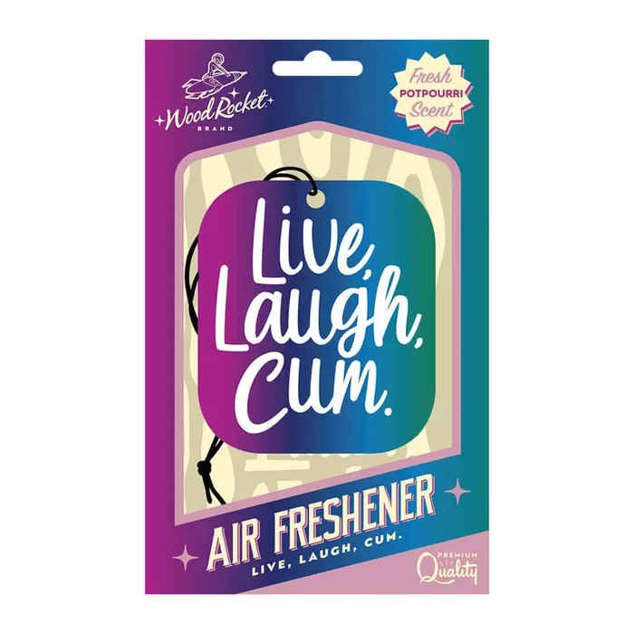 Live Laugh Cum Air Freshener by Wood Rocket