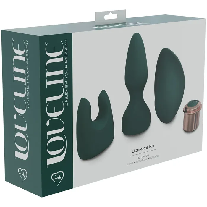 LOVELINE Ultimate Kit – Green – Green USB Rechargeable Kit – 3 Piece Set