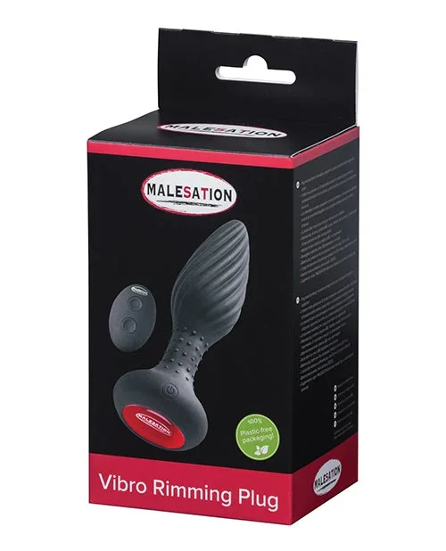 MALESATION Vibro Rimming Plug – Black