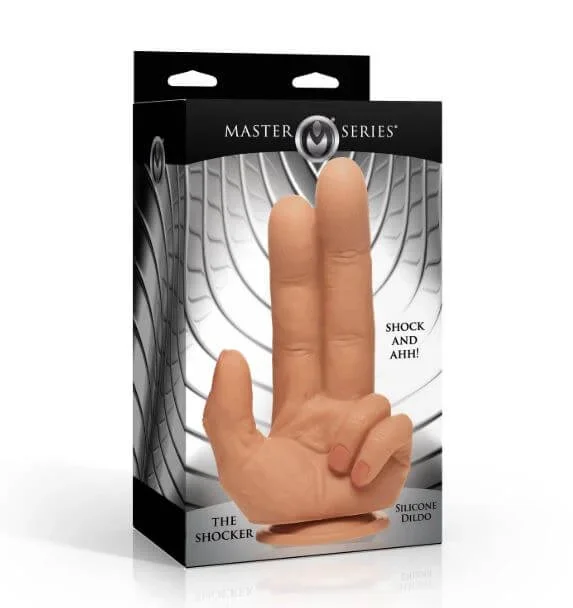 Master Series The Shocker Silicone Dildo Vanilla