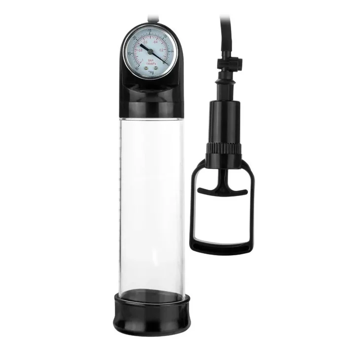 Me You Us Piston Suction Penis Pump Clear Black