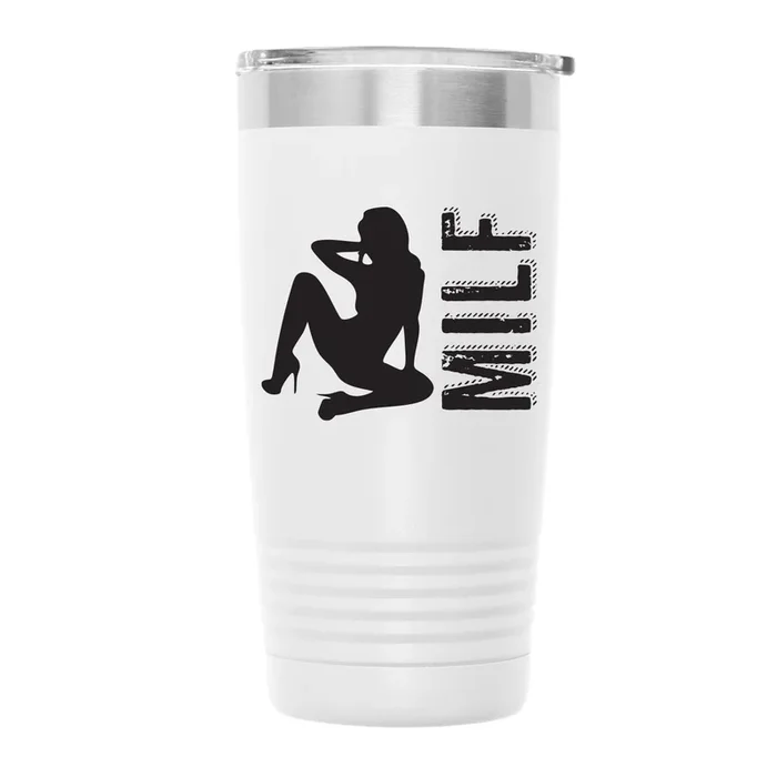 MILF_Silhouette001 20oz TUMBLER – WHITE