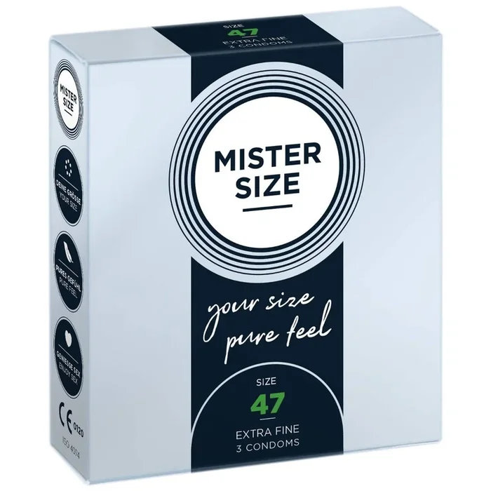 Mister Size Pure Feel Condoms Size 47mm 3 Pack