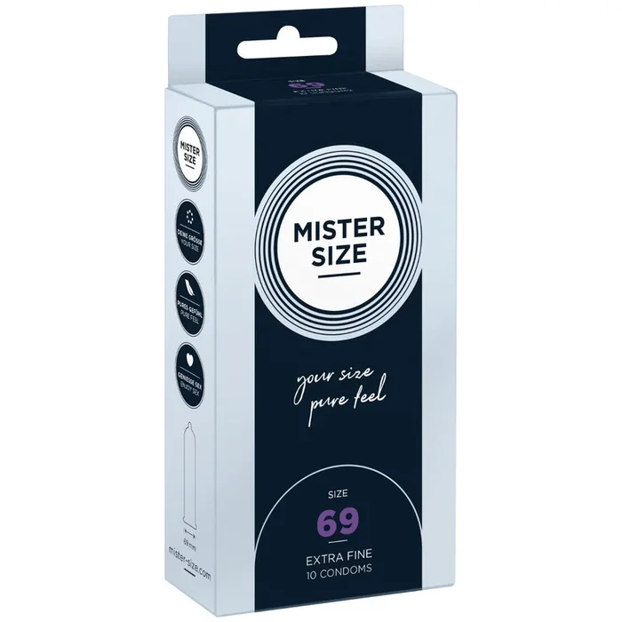 Mister Size Pure Feel Condoms Size 69mm 10 Pack