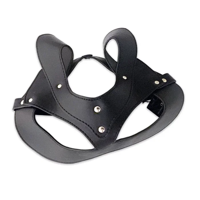 Mouse Mask in Black Vegan Leather by Fetish Pleasure Play