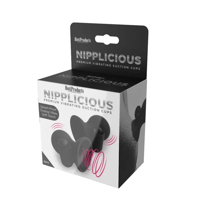 Nipplicious – Vibrating Nipple Suction Cups – Black