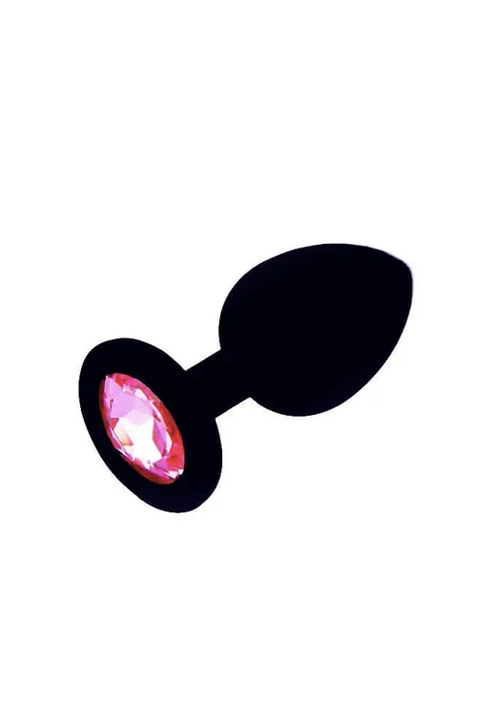 Nobu – FC3 Silicone Plug with Jewel – Large – Black