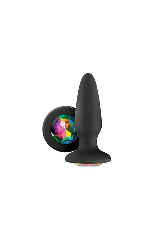 NS Novelties – Glams – Rainbow Gem Butt Plug – Black