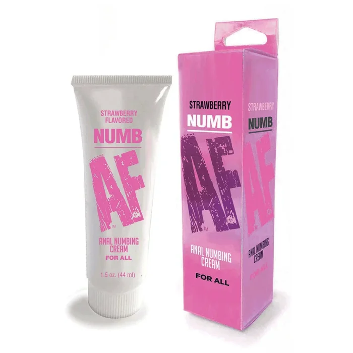 Numb AF – Strawberry – Strawberry Flavoured Anal Numbing Cream – 44 ml Tube