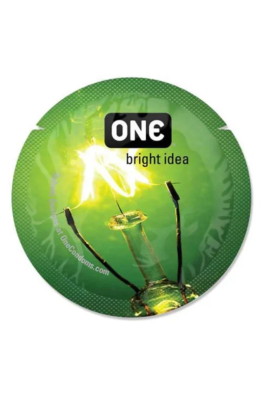 One Condoms – Glowing Pleasure – Glow in the Dark – Latex Condom – Singles