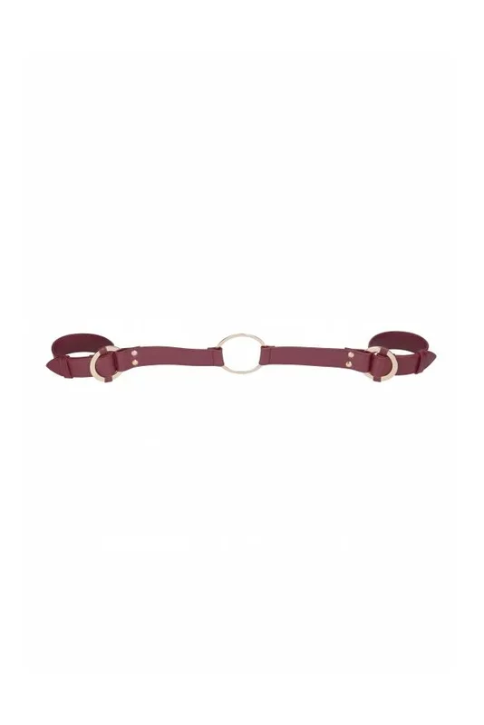 Ouch by Shots Toys – Halo – Handcuffs with Connector – Burgundy