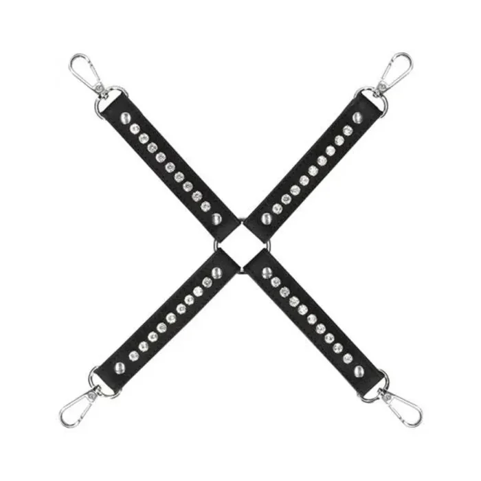 Ouch Diamond Studded Hogtie – Black