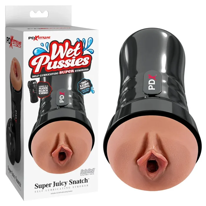 Pdx Extreme Wet Pussies Super Juicy Snatch Stroker Brown