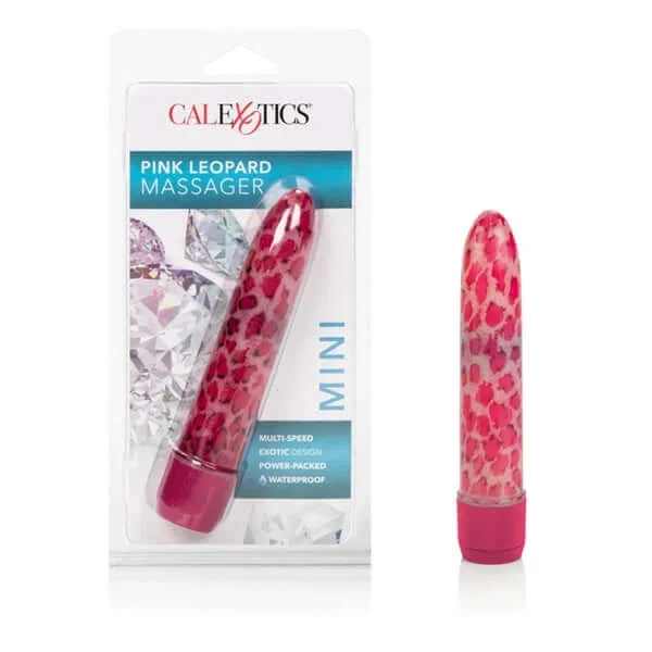 Pink Leopard Mini Massager – 4.5″ Waterproof Vibrator from Cal Exotics