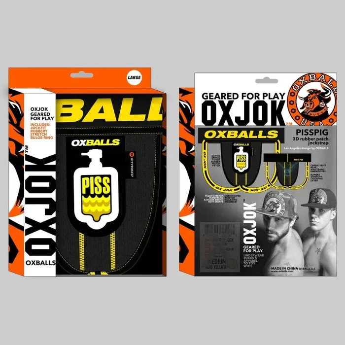 Pisspig 3d Rubber Urinal Patch Pouch Black/yellow Small