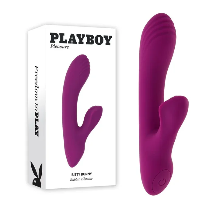 Playboy Pleasure BITTY BUNNY – Purple 14.7 cm USB Rechargeable Rabbit Vibrator