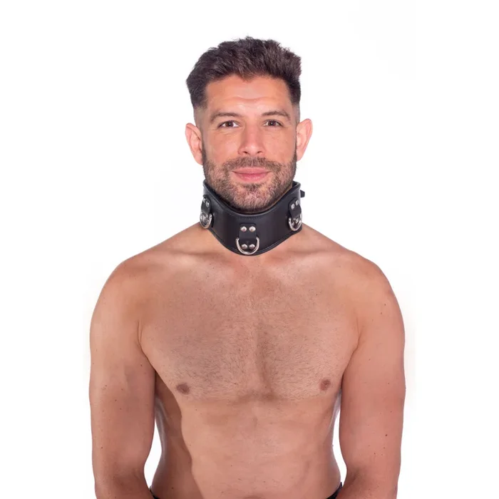 Prowler RED Leather Posture Collar Black